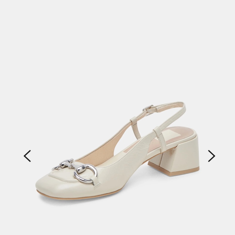Ivory Block Heels